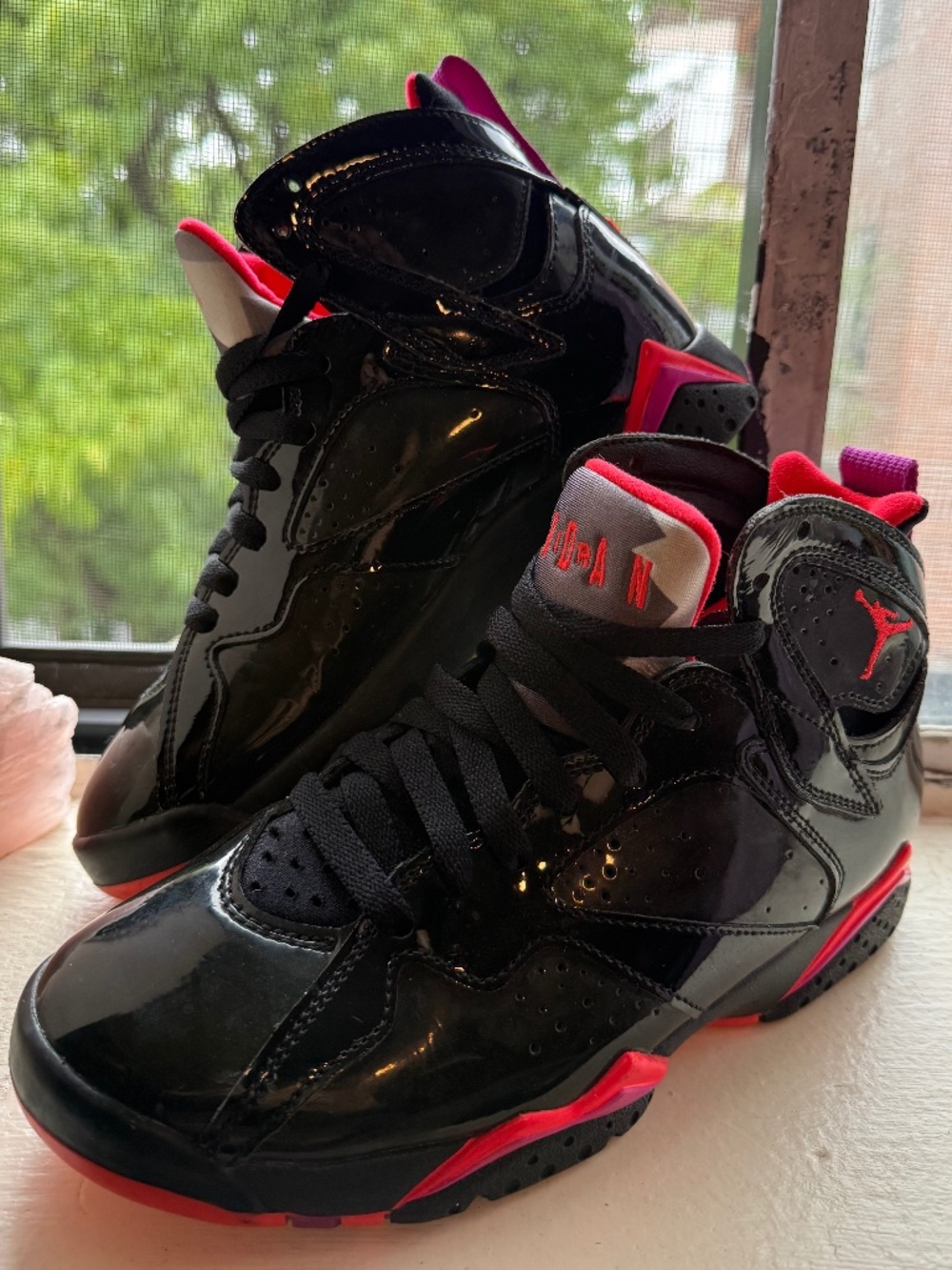 Women's Air Jordan 7 Retro 'Black Gloss'